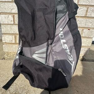Easton Black and Gray Baseball Backpack